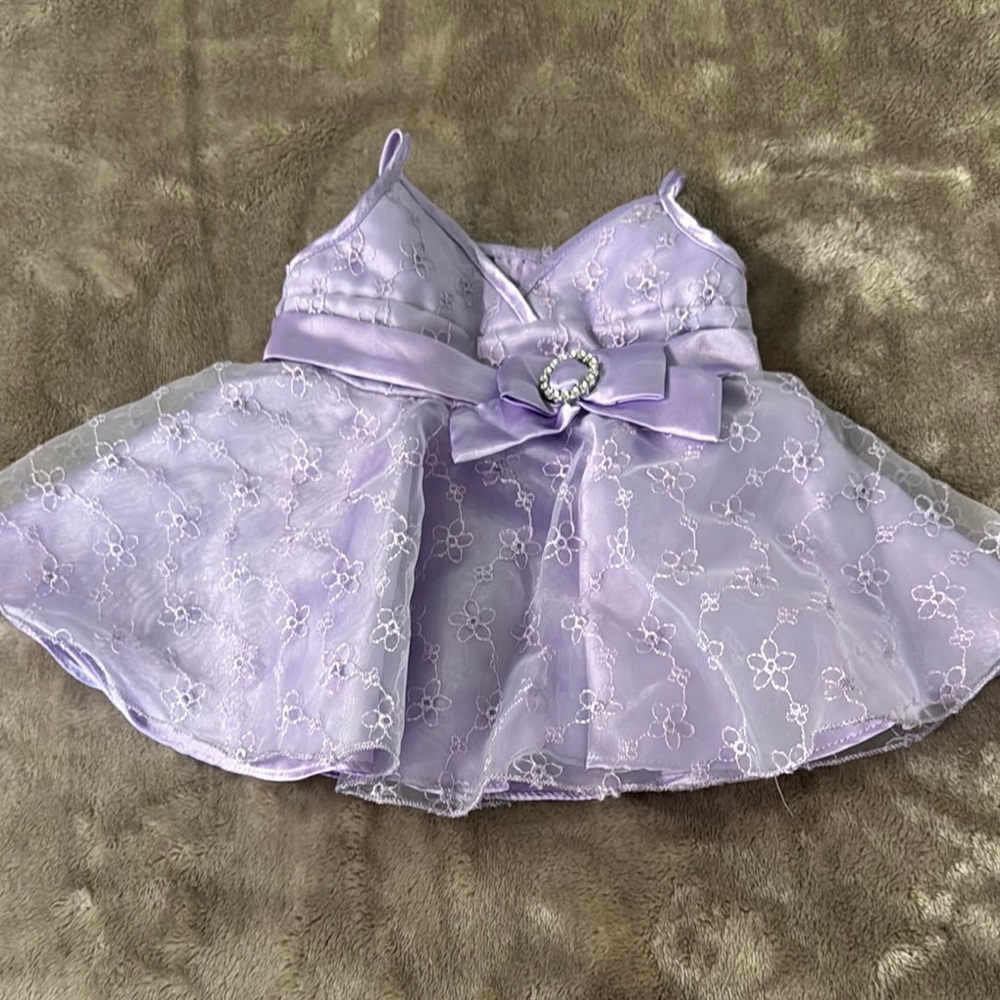 Lavender Floral Kids Dress